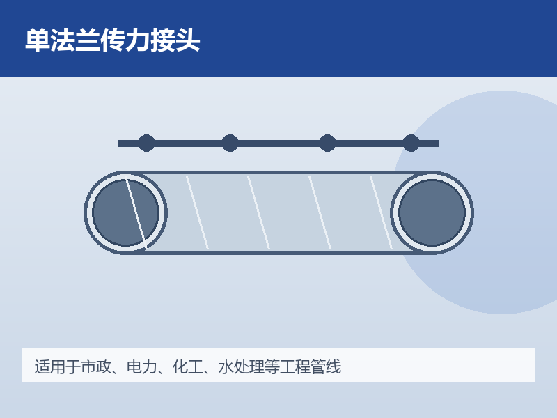 单法兰传力接头