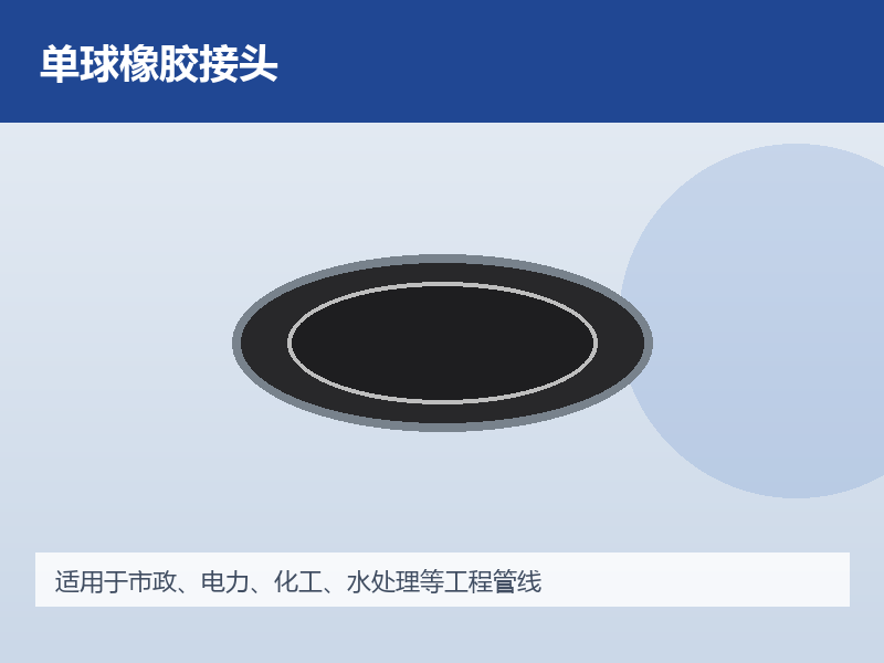 单球体可曲挠橡胶接头